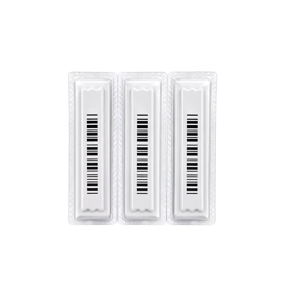 LiFangmei Technology AM Soft Label: 45×11 mm, за еднократна употреба, подходящ за защита срещу кражба на почистващи и хигиенни продукти в супермаркетите